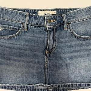 Hollister co blue denim mini